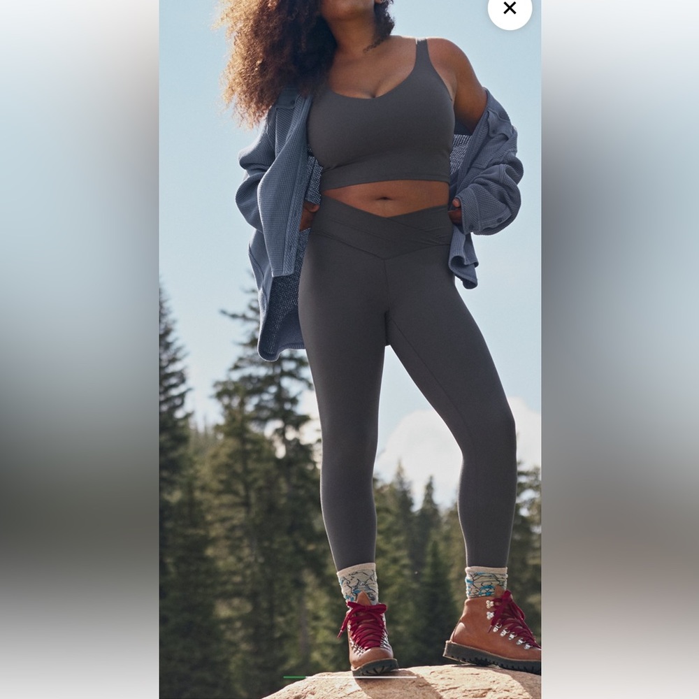 OFFLINE By‎ Aerie Real Me High Waisted Crossover Legging BLUE -large